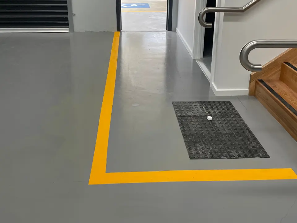 Cranbourne West - Painting the pedestrian lane completed in 20226